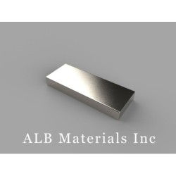 1 x 3/8 x 1/8 inch thick Block Magnets BX062