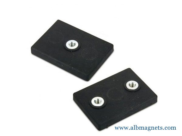 customized rubber-coated covered rectangular rare earth magnets