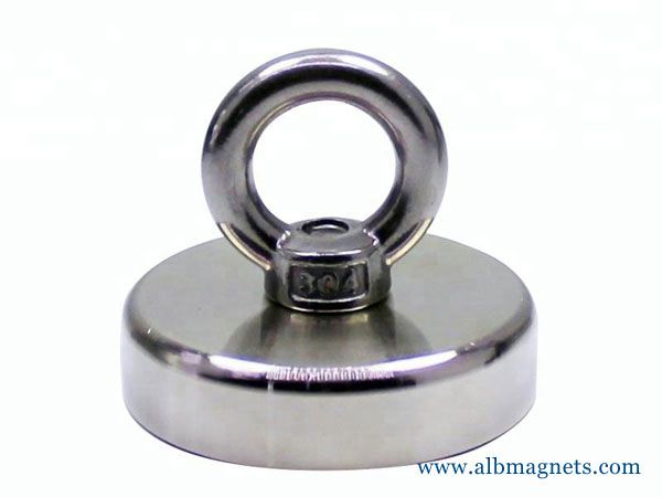 Magnet Super Strong Round Powerful Force Neodymium River Fishing Eyebolt Durable 