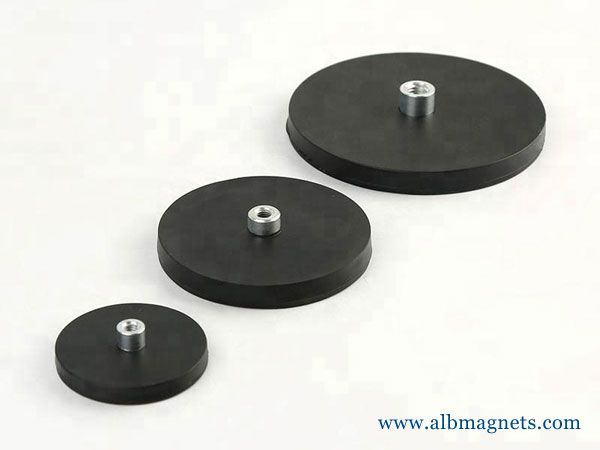 rubber coated pot magnets working light fixture magnets