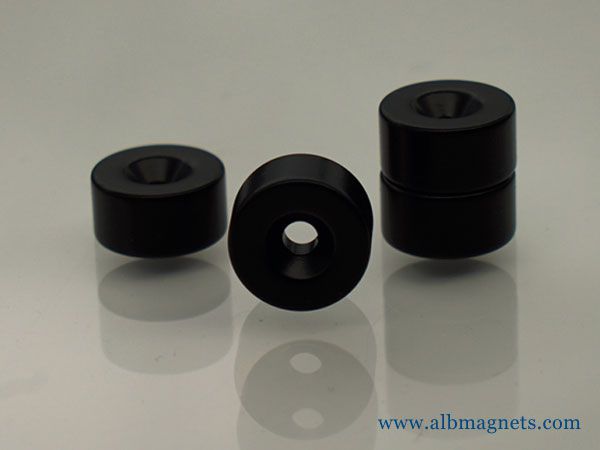 rubber coated rare earth round base cup magnets