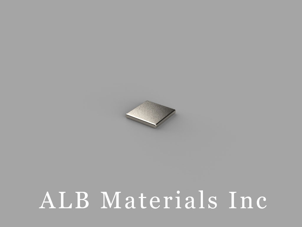 B4401 Neodymium Magnets, 1/4 inch x 1/4 inch x 1/32 inch thick