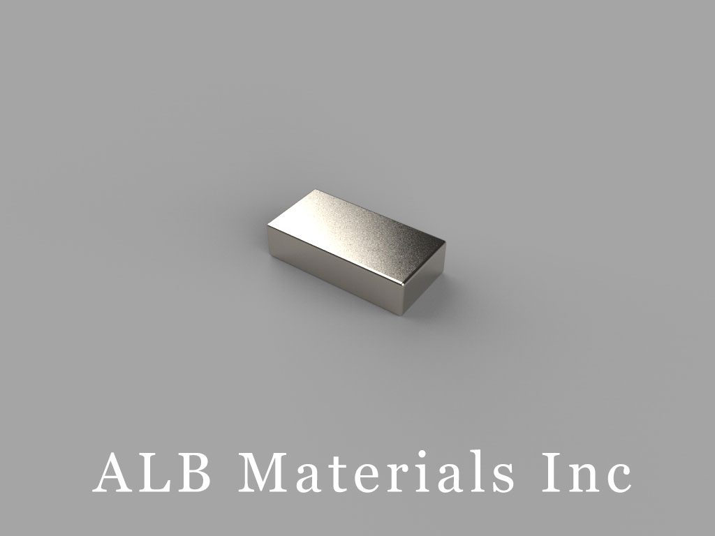 B842SH Neodymium Magnets, 1/2 inch x 1/4 inch x 1/8 inch thick