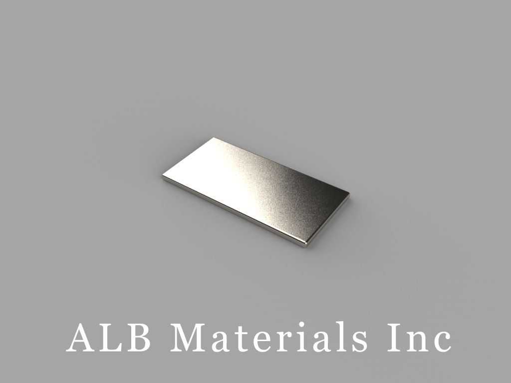 BC601 Neodymium Magnets, 3/4 inch x 3/8 inch x 1/32 inch thick